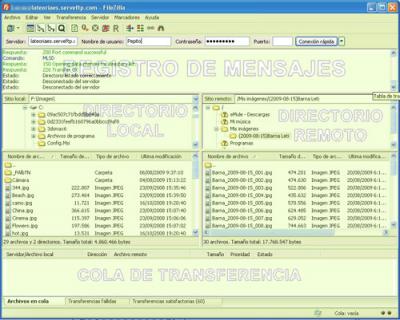 Como usar el cliente Filezilla